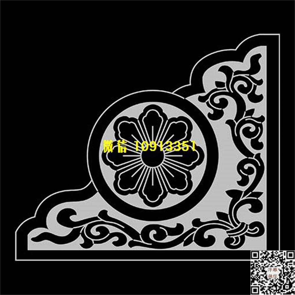 精雕图564抱鼓谷线雕图线条图单线铣底图_电脑雕刻plt文泰矢量图精雕图浮雕图